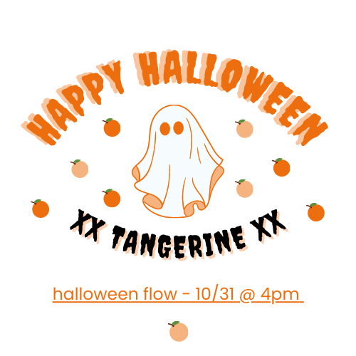 🍊happy halloween - join us for a spooky flow on Monday!