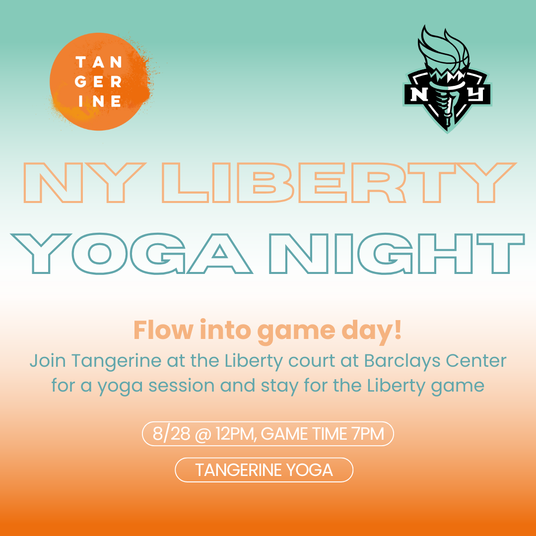 🍊 NY Liberty x Tangerine Yoga Collab!
